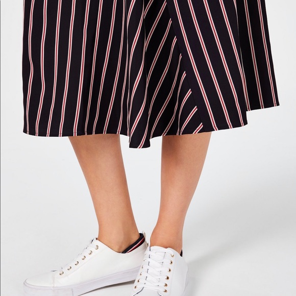 Tommy Hilfiger Striped Midi Skirt - Picture 3 of 8